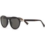 Hermossa Toby Hm 1727 C 4 Siyah Oval Unisex Güneş Gözlüğü - Siyah - Kahverengi