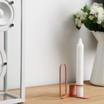 Hernehaltsa Metal Modern Dekoratif Mumluk (Somon)