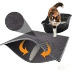 Herniks Elekli Kedi Tuvalet Önü Paspası 60 x 45 Cm (Gri)