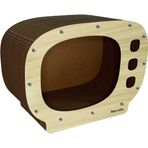 Herniks HR2006 Doğal Kedi Otlu 50x37x27 cm Kedi Tırmalama Evi