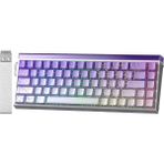 Hero 68 He Kablolu Manyetik Klavye Ev - Ofis Kullanımına Uygun RGB Neon Özellikli Mor