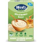 Hero Baby 200g Sütlü İrmikli Ballı Kaşık Mama Bebekler İçin Zengin Besin Kaynağı
