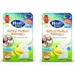 Hero Baby 2x200 gr Gece Sütlü Muzlu Pirinçli Kaşık Maması
