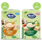 Hero Baby 400 gr Sütlü Meyveli 8 Tahıllı + 400 gr Sütlü Ballı İrmikli Kaşık Maması