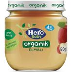 Hero Baby 4x120 gr Organik Elmalı Kavanoz Maması
