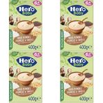Hero Baby 4x400 gr Sütlü Peynirli Pekmezli 8 Tahıllı Kaşık Maması