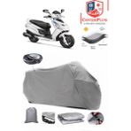Hero Dash Lx 110 Branda Gri Arka Çanta Uyumlu(Topcase) Motosiket Brandası Motor Örtüsü Çadır Su Geçirmez Motosiklet Kılıfı Motor Brandası,lastikli,taşıma Torbalı