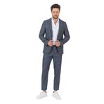 Hero Erkek Koyu Lacivert İlkbahar-Yaz Ceket + Pantolon 2'li Takım Elbise Koyu Lacivert 58/6
