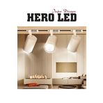 Hero Led 3 Adet 30w Led Ray Spot Lamba 1 Metre Raylı Mağaza Ve Vitrin Armatürü Beyaz Kasa Beyaz Işık