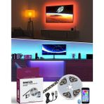 Hero Led 3 mt USB Tv Monitör Arkası Bluetooth Rgb Şerit LED Set 16 Renkli Dekoratif Aydınlatma