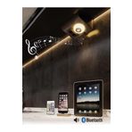Hero Led 6W SİYAH Müzik Çalarlı Tezgah Altı Aydınlatma Rgb Ledli Bluetooth Hoparlörlü Kumandalı Aydınlatma