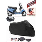 Hero Pleasure Branda Siyah Arka Çanta Uyumlu(Topcase) Motosiket Brandası Motor Örtüsü Çadır Su Geçirmez Motosiklet Kılıfı Motor Brandası,lastikli,taşıma Torbalı