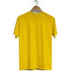 Hero Tasarım BLL1037 Sarı Şapka Ön Arka Baskılı Bisiklet Yaka Kısa Kollu Erkek T-shirt