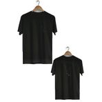 Hero Tasarım BLL293 Uçan Ön Arka Baskılı Bisiklet Yaka Kısa Kol Siyah Kadın T-shirt