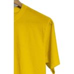 Hero Tasarım BLL853 Sarı Şaşkın Panda Ön Arka Baskılı Bisiklet Yaka Kısa Kollu Erkek T-shirt