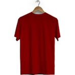 Hero Tasarım BLL878 Bordo Kim Jong-Un Ön Arka Baskılı Bisiklet Yaka Kısa Kollu Erkek T-shirt