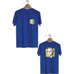 Hero Tasarım BLL911 Lacivert Henry Ford Ön Arka Baskılı Bisiklet Yaka Erkek T-shirt