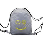 Hero Tasarım Hero tasarım Bisiklet Parçaları Gülen Yüz - Ipli Spor Sırt Çantası - Günlük - Okul 35*46CM One Size | INN1066 - Beyaz - Standart