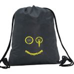 Hero Tasarım Hero tasarım Bisiklet Parçaları Gülen Yüz - Ipli Spor Sırt Çantası - Günlük - Okul 35*46CM One Size | INN1066 - Gri - Standart