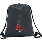 Hero Tasarım Hero tasarım Boks Eldiveni - Ipli Spor Sırt Çantası - Günlük - Okul 35*46CM One Size | INN1017 - Gri - Standart
