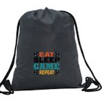 Hero Tasarım Hero tasarım Eat Sleep Game - Ipli Spor Sırt Çantası - Günlük - Okul 35*46CM One Size | INN1009 - Gri - Standart