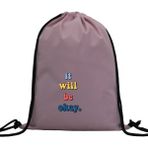 Hero Tasarım Hero tasarım It Well Be Okay - Ipli Spor Sırt Çantası - Günlük - Okul 35*46CM One Size | INN1012 - Kırmızı - Standart