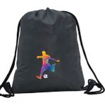 Hero Tasarım Hero tasarım Renkli Futbolcu - Ipli Spor Sırt Çantası - Günlük - Okul 35*46CM One Size | INN1019 - Gri - Standart