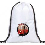 Hero Tasarım Hero tasarım Tünel - Ipli Spor Sırt Çantası - Günlük - Okul 35*46CM One Size | INN1014 - Beyaz - Standart