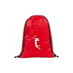 Hero Tasarım Voleybolcu - Ipli Sırt Çantası - Spor - Günlük - Okul 35*45CM One Size | BLL2719 - Kırmızı - 20 L