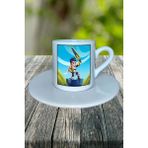Hero Wars Mobil Oyun Baskılı Türk Kahvesi Fincanı Tabaklı Kişiye Özel Model 3