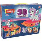 Heroes 3D Pony Oyun Hamuru Seti 21 Parça Ern-569