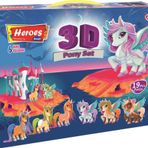 Heroes 3D Pony Set 6 Renkli Oyun Hamuru ERN-569