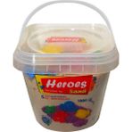 Heroes Kovalı Kinetik Kum Beyaz 1000 Gr. - Renkli - 2 - 4 Yaş