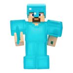 Heroes of Goo Jit Zu Minecraft Esnek Karakterler, Elmas Zırhlı ve Kılıçlı Steve, İçinde Gizli Elmas Parçasıyla Doldurulan Süper Yumuşacık Goo, Boyutunun 3 Katına Kadar Uzatın - Duyusal Oyuncaklar