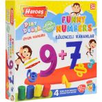Heroes Orta Kutulu Rakam Glutensiz Oyun Hamuru Seti - Renkli