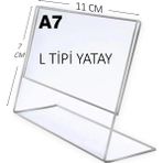 Heroglas Heroglas(10 Adet) A7 L Tipi Yatay Masa Üstü Şeffaf Pleksi / Föylük-Fiyatlık-Menü-Broşürlük