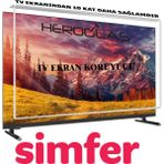 Heroglas Simfer 40SFSW4M 40 inç TV Ekran Koruyucu