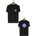 Herotasarım BLL2746 Siyah İnter Ön Arka Baskılı Bisiklet Yaka Kısa Kollu Erkek T-Shirt