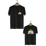 herotasarım Osmanlı Çadırı Ön Arka Baskılı Bisiklet Yaka Kısa Kollu Tişört BLL1437 (Siyah / 6XL)