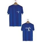 herotasarım Türkiye Ön Arka Baskılı Bisiklet Yaka Kısa Kollu Tişört BLL1526 (Lacivert / 4XL)