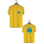 herotasarım Zeybek Ön Arka Baskılı Bisiklet Yaka Kısa Kollu Tişört BLL1435 (Sarı / 4XL)