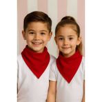 Herşey Nota 1 Adet Kırmızı Düz Fular - Bandana - 23 Nisan, 29 Ekim, 30 Ağustos, 19 Mayıs Tören %100COTTON - Çok Renkli
