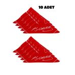 Herşey Nota 10 ADET Atatürk İmzalı Çok Amaçlı Bandana Fular Kırmızı Renk 50x50 (Okul, Etkinlik, Tören, Gösteri)
