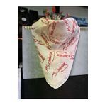 Herşey Nota Beyaz Kırmızı Atatürk İmza Fular - Bandana - 23 Nisan, 29 Ekim,30 Ağustos, 9 Mayıs Tören %100cotton