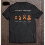 Herşey Nota Keman Çello Tshirt - Siyah