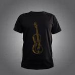 Herşey Nota Keman Siyah T-Shirt - 2XL