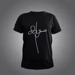 Herşey Nota Keman Siyah Tshirt - L