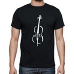 Herşey Nota Keman Siyah Tshirt Unisex - XL