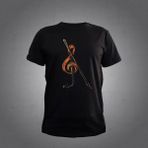 Herşey Nota Keman Tshirt Black - Siyah - XL
