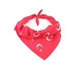 Herşey Nota Kırmızı Ay Yıldız Türk Bayrağı Fular - Bandana - 23 N Çok Renkli
